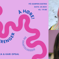 Event image Det du trenger å høre // Samtaleserie med Monica Johansen og gjest Kari Opsal