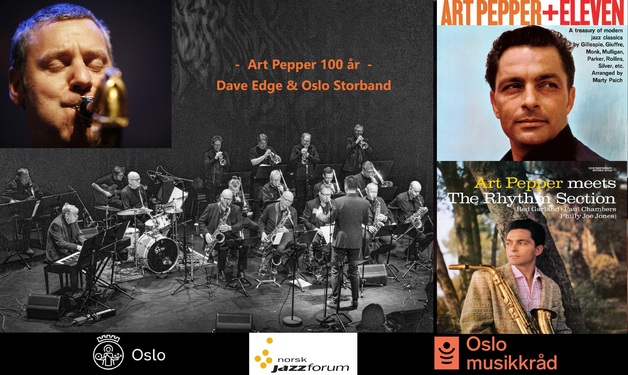 Event image ART PEPPER 100 ÅR – EN STORSLÅTT HYLLest MED OSLO STORBAND OG DAVE EDGE