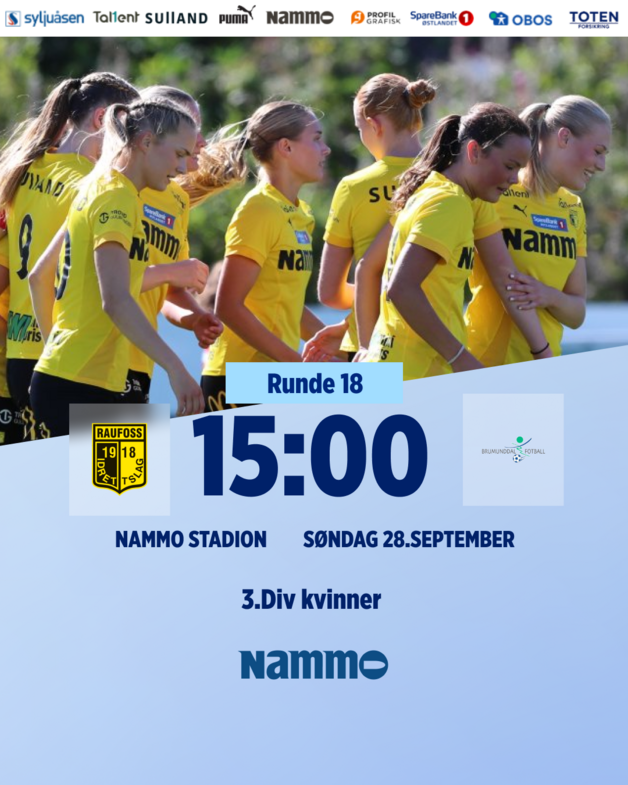 Event image Raufoss - Brumundal 3.div kvinner 