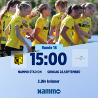 Event image Raufoss - Brumundal 3.div kvinner 