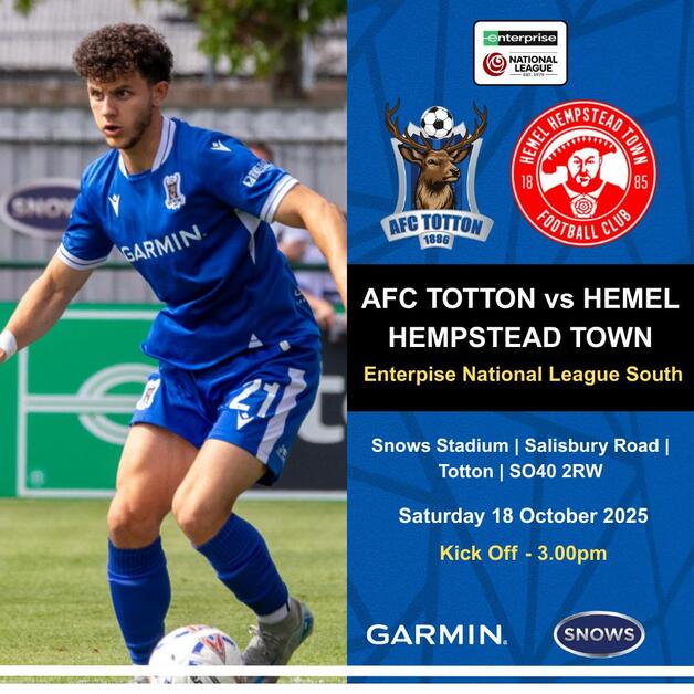 Event image AFC Totton v Hemel Hempstead Town