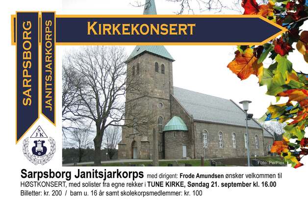 Event image Sarpsborg janitsjarkorps - Høstkonsert i Tune kirke