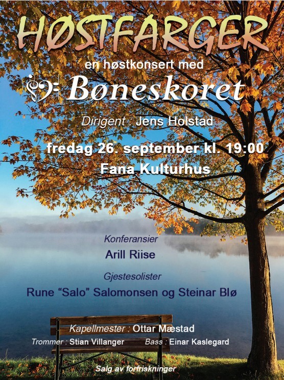 Event image Høstfarger - En høstkonsert med Bøneskoret.