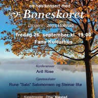 Event image Høstfarger -  En høstkonsert med Bøneskoret.