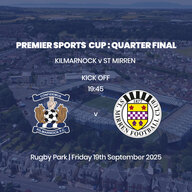 Event image Premier Sports Cup - Kilmarnock v St Mirren - Friday 19th September - 7:45pm
