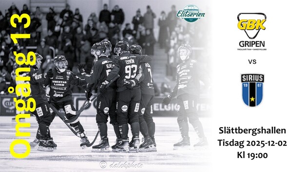 Event image Gripen Trollhättan BK vs IK Sirius
