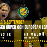 Event image Dubbelevenemang Eslövs IK (D) ATG Svenska Cupen IK Sävehof vs HK Malmö (H) EHF European League 