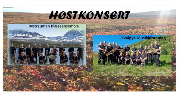 Event image Høstkonsert med Kvaløya Musikkforening og Rystarmen Blæseensemble