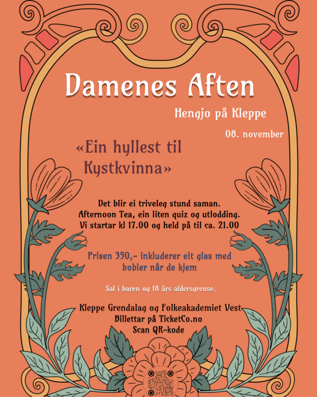 Event image Damenes Aften - i Hengjo på Kleppe