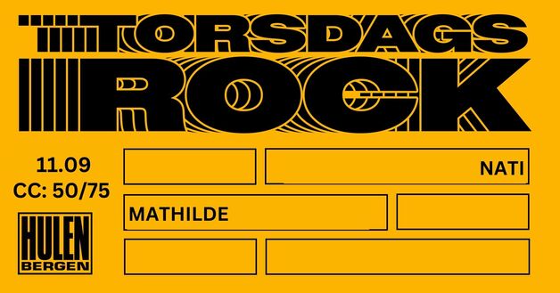 Event image Torsdagsrock: Nati + MATHILDE