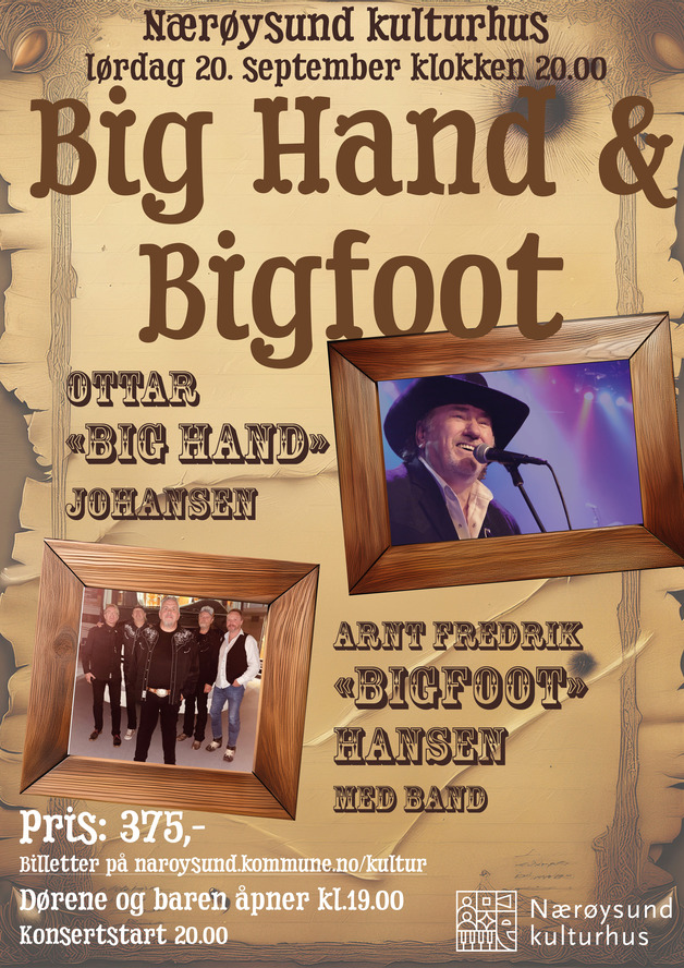 Event image Big Hand & Bigfoot – Country Night i Nærøysund!