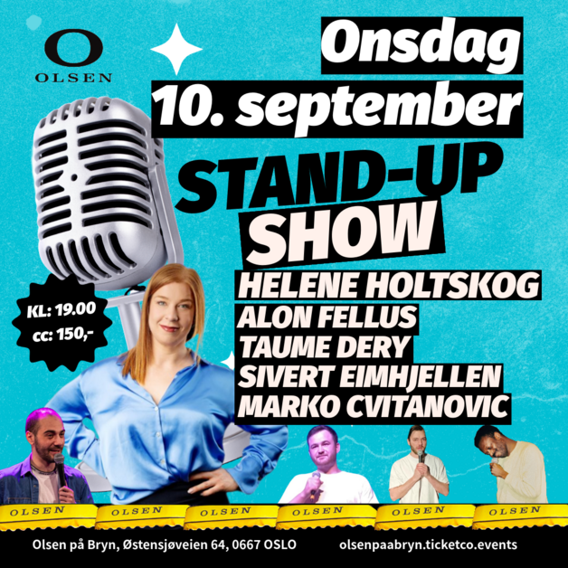 Event image Standup på Olsen 10 september