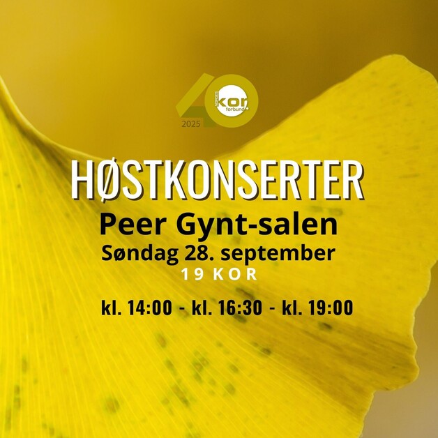 Event image Høstkonserter i Peer Gynt-salen