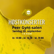 Event image Høstkonserter i Peer Gynt-salen