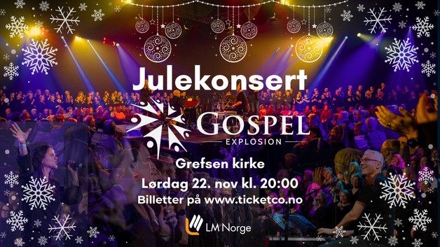 Event image Julekonsert med Gospel Explosion Oslo og fullt band kl. 2000!