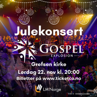 Event image Julekonsert med Gospel Explosion Oslo og fullt band kl. 2000!