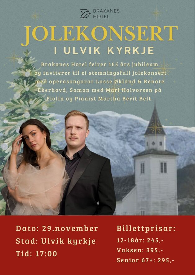 Event image JOLEKONSERT ULVIK KYRKJE