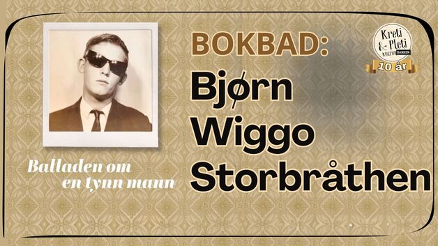 Event image Bjørn Wiggo Storbråthen BOKBAD // Kulturbanken