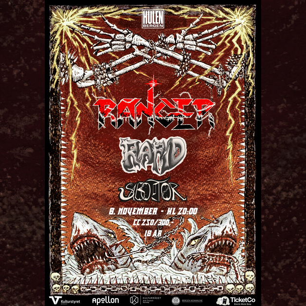 Event image RANGER + RAPID + supp: SABOTØR || Hulen