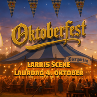 Event image OKTOBERFEST @LARRIS SCENE // LAURDAG 4/10-25