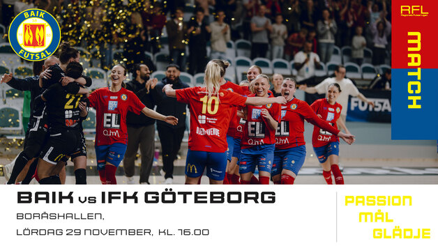 Event image BAIK Futsal Dam - IFK Göteborg i Regionala Futsalligan