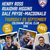 Event image AN EVENING WITH HENRY ROSS, RUAIDHRI HIGGNS & DALE PRYDE-MacDONALD