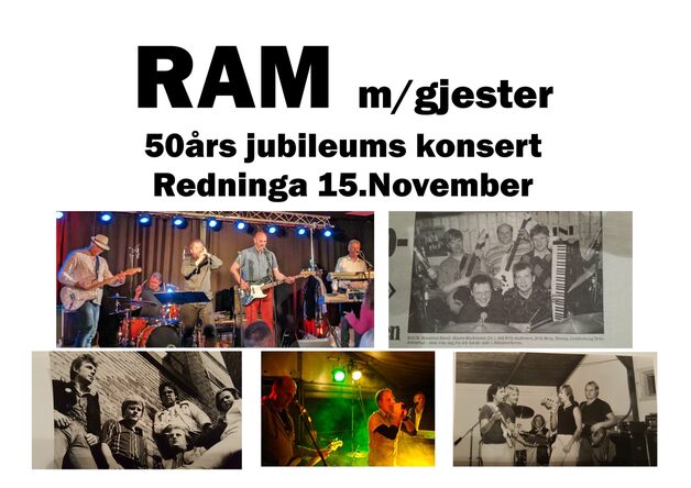 Event image RAM 50 år! Jubileumskonsert på Redninga Scene