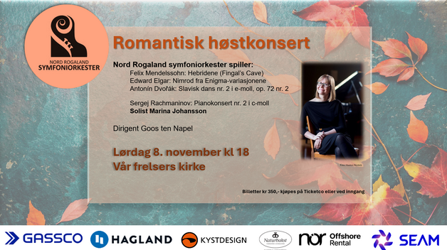 Event image Romantisk høstkonsert med Nord-Rogaland Symfoniorkester