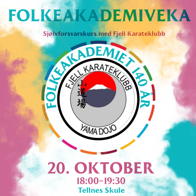 Event image Folkeakademiveka- Sjølvforsvarskurs med Fjell Karateklubb