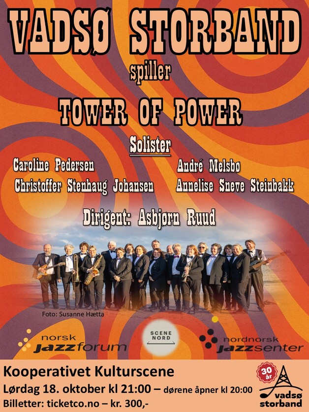 Event image Vadsø Storband spiller Tower of Power