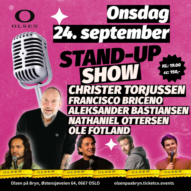 Event image Stand Up på Olsen 24 september
