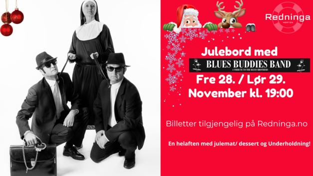 Event image Julebord med Blues Buddies Band på Redninga