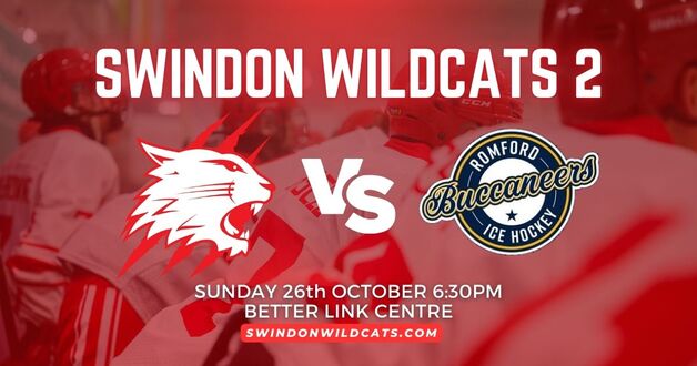 Event image NIHL 1 TICKETS - Swindon Wildcats v Romford Buccaneers - Sunday 26th October 2025 - F/O 18:30