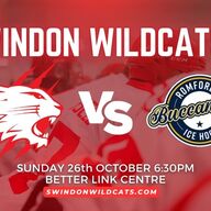 Event image NIHL 1 TICKETS - Swindon Wildcats v Romford Buccaneers - Sunday 26th October 2025 - F/O 18:30