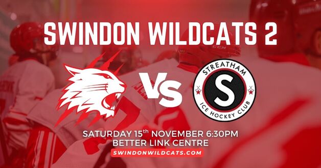Event image NIHL 1 TICKETS - Swindon Wildcats v Streatham Hockey - Saturday 15th November 2025 - F/O 18:30