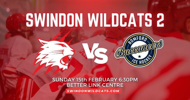 Event image NIHL 1 TICKETS - Swindon Wildcats v Romford Buccaneers - Sunday 15th February 2026 - F/O 18:30