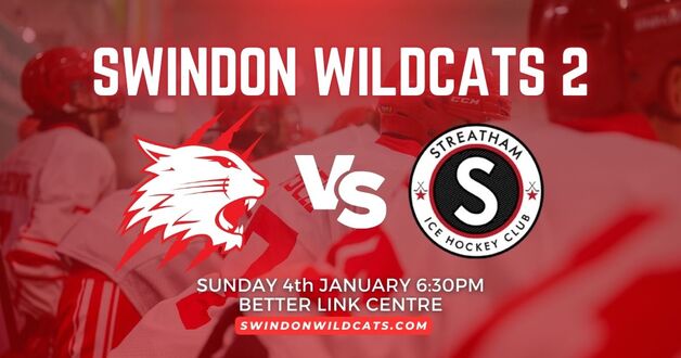 Event image NIHL 1 TICKETS - Swindon Wildcats v Streatham Hockey - Sunday 11th January 2026 - F/O 18:30
