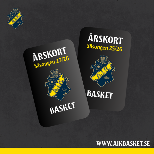 Event image Årskort - AIK Basket Dam & Herr 
