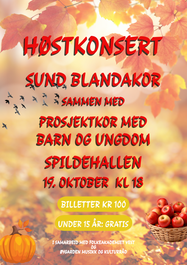 Event image Høstkonsert med Sund blandakor og prosjektkor for barn og unge