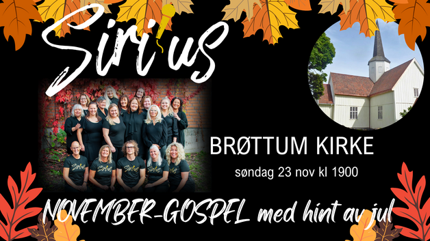 Event image November-Gospel med hint av jul - Brøttum kirke 