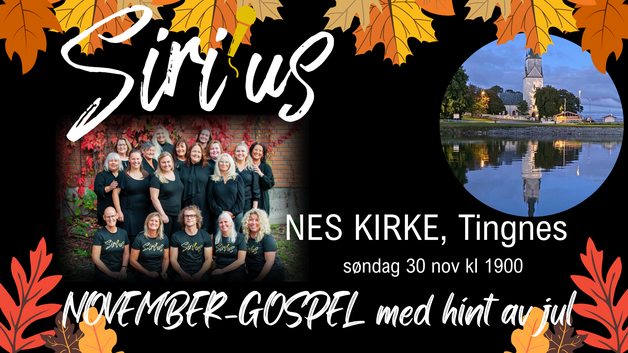 Event image November-Gospel med hint av jul - Nes Kirke, Tingnes