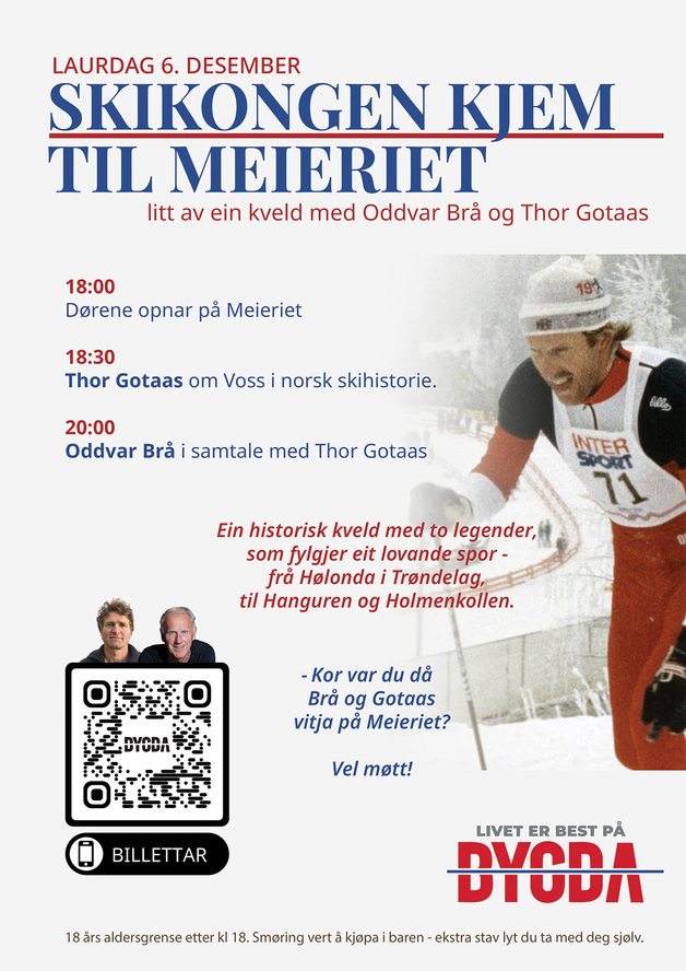 Event image Oddvar Brå og Thor Gotaas på Meieriet