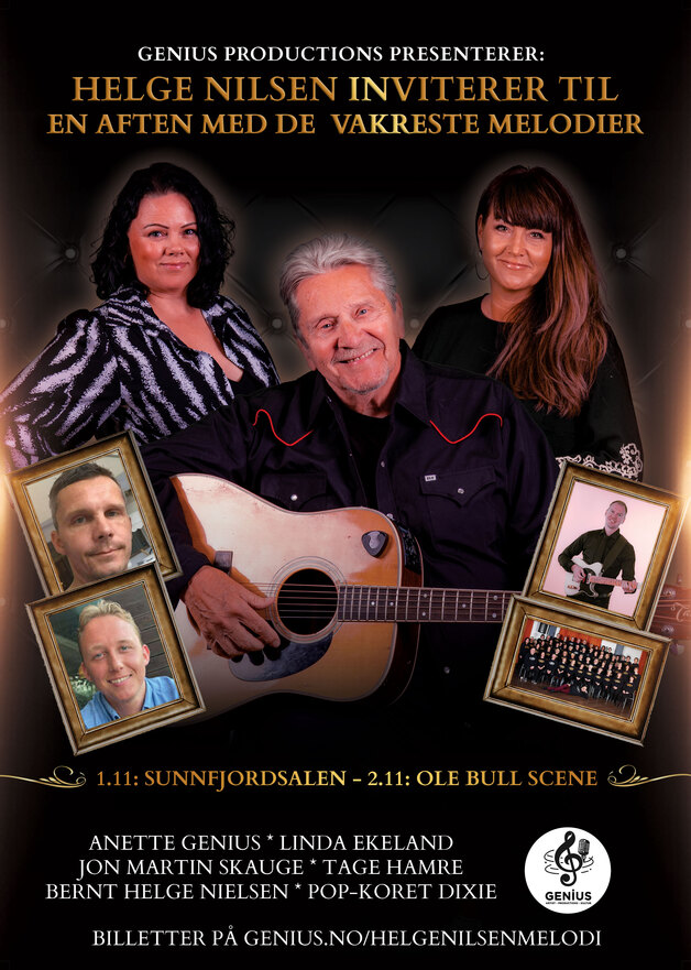 Event image HELGE NILSEN INVITERER TIL EN AFTEN MED DE VAKRESTE MELODIER // SUNNFJORDSALEN // FØRDE 1/11-25