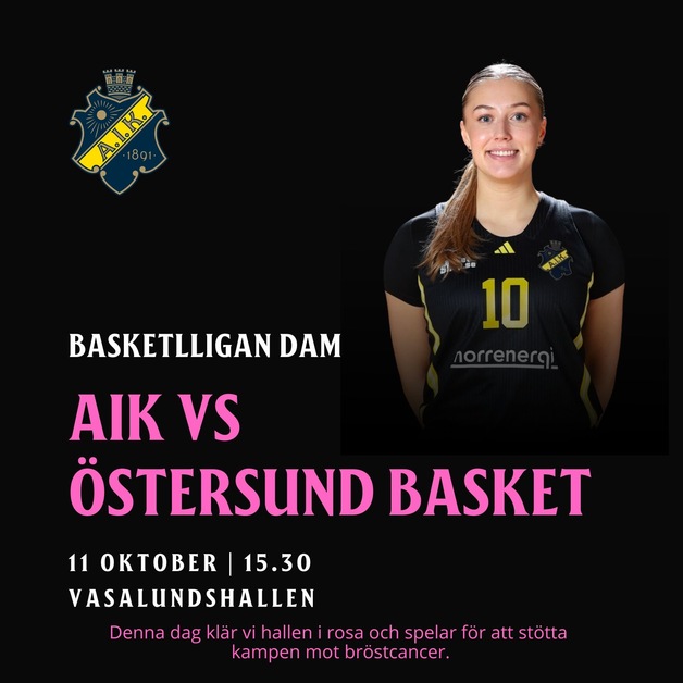 Event image SBL Dam: AIK vs. Östersund Basket
