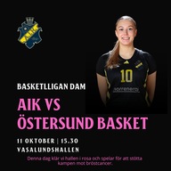 Event image SBL Dam: AIK vs. Östersund Basket