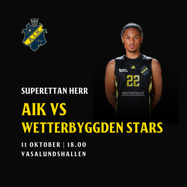 Event image SEH: AIK vs. Wetterbygden Stars
