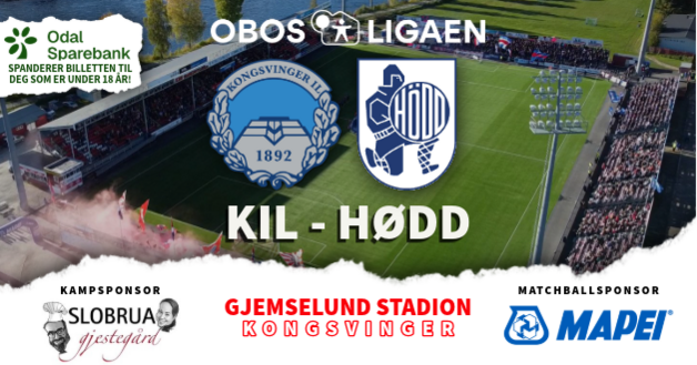 Event image KONGSVINGER - HØDD | OBOS-LIGAEN 2025