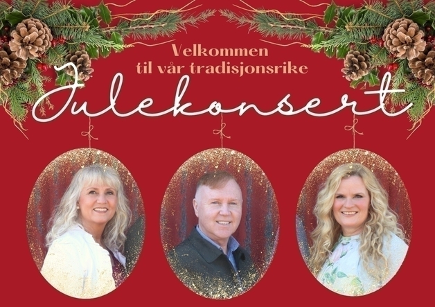 Event image Julekonsert i Sund Kyrkje med Anita Heggholmen, Roy Vorland og Veslemøy Fluge Berg