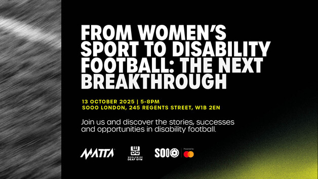 Event image From Women’s Sport to Disability Football: The Next Breakthrough