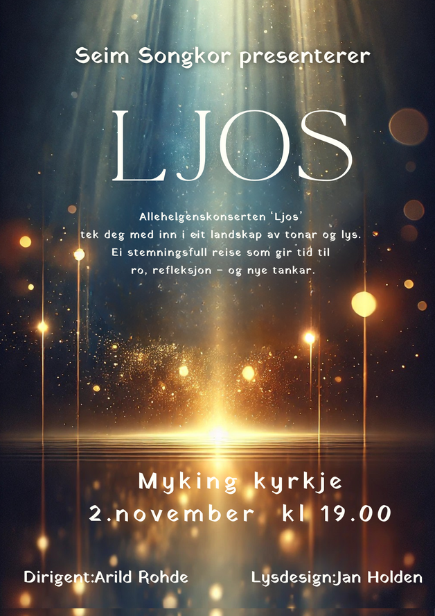 Event image Allehelgenskonserten "Ljos" med Seim songkor 